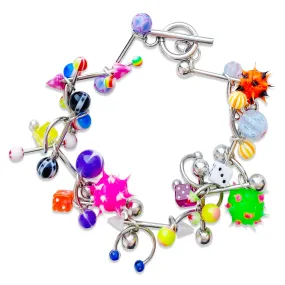 7.5 Piercing Flashback Charm Bracelet