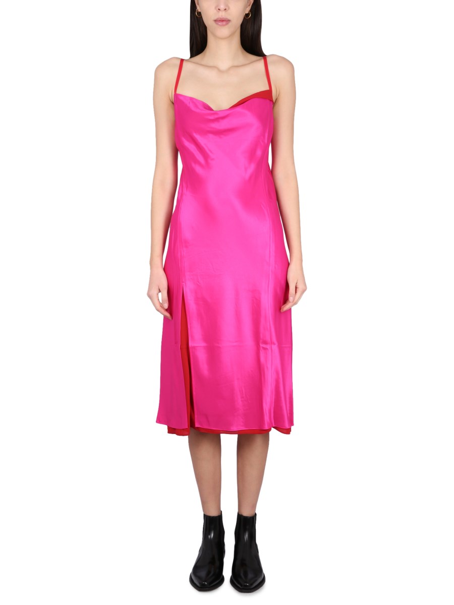 ACNE STUDIOS    SATIN PETTICOAT DRESS