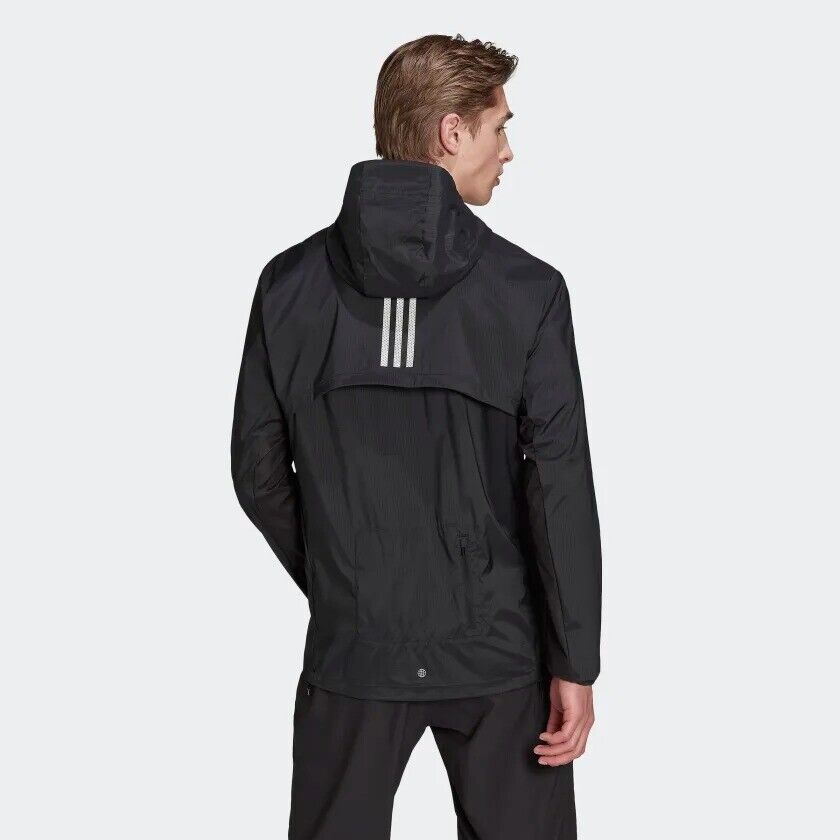 adidas Marathon Running Jacket Mens Fitness Lightweight WIND.RDY Top