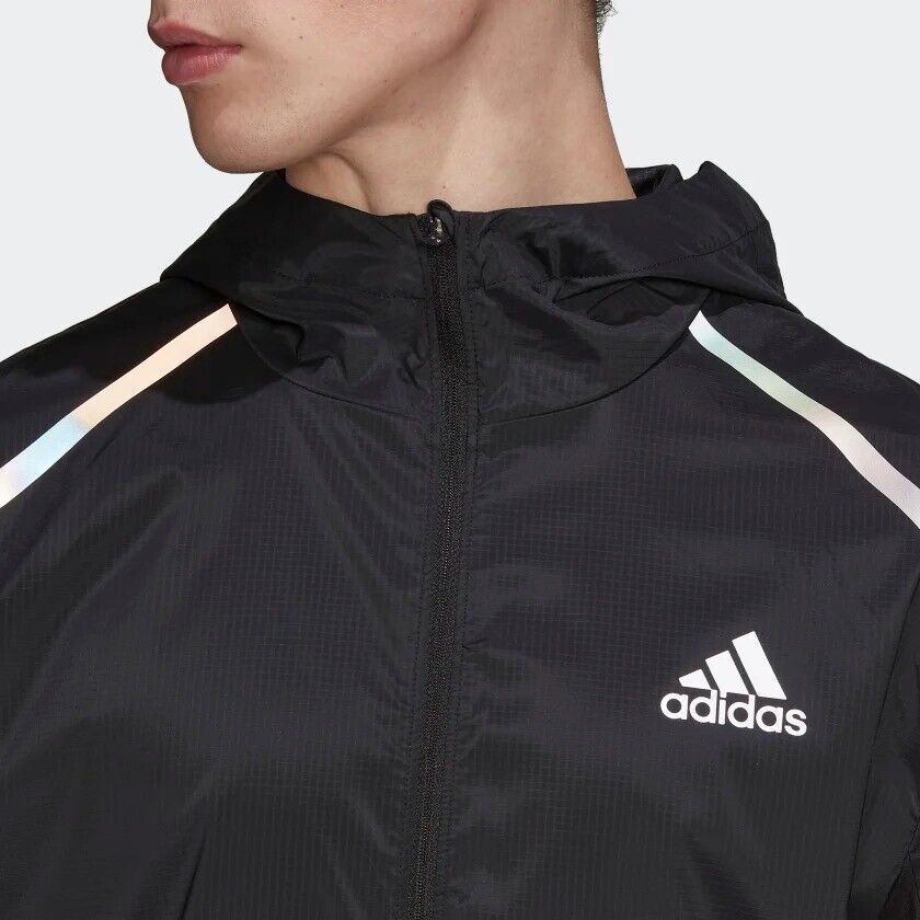 adidas Marathon Running Jacket Mens Fitness Lightweight WIND.RDY Top