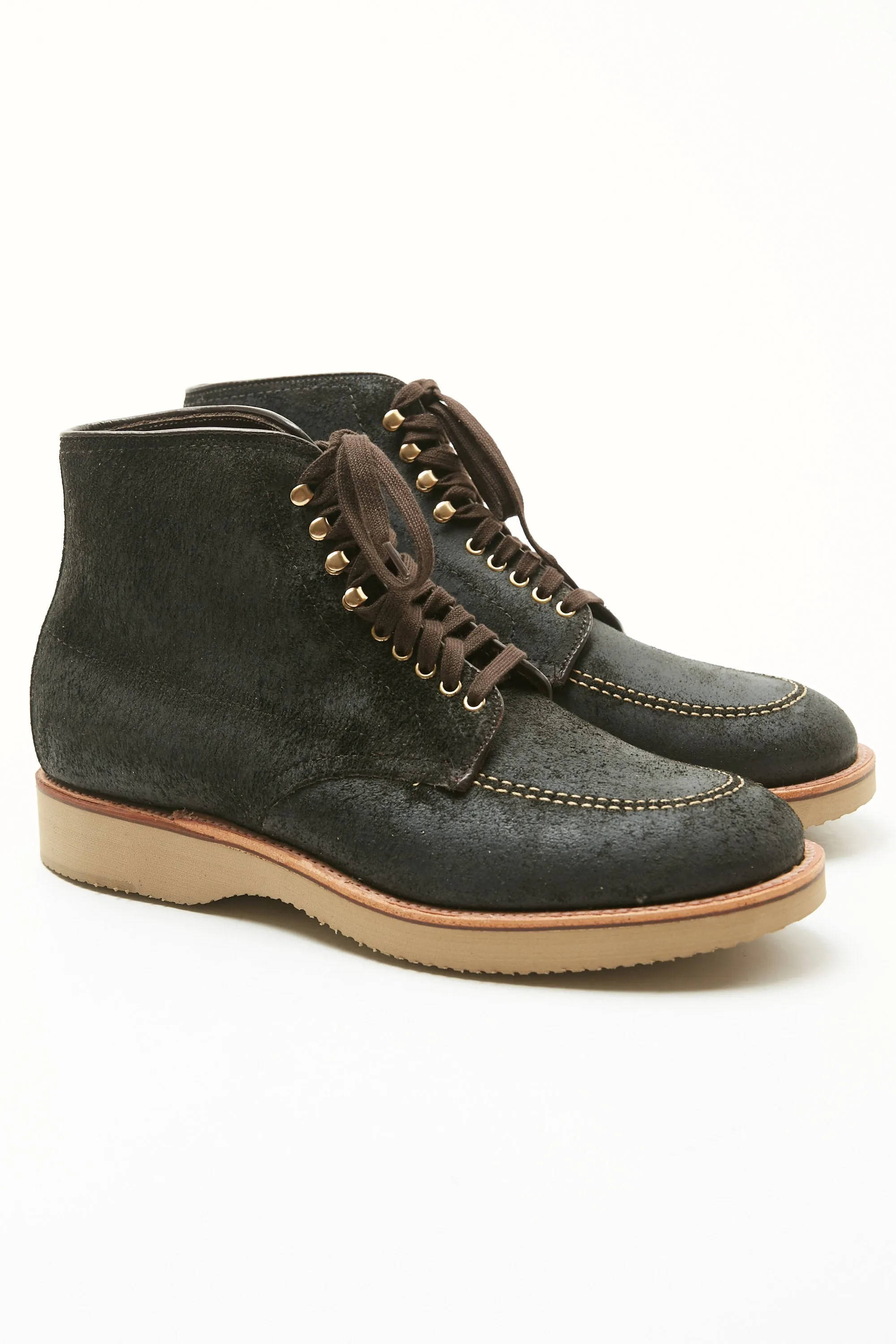 Alden x Totem EXCLUSIVE The Lombard Indy Boot - Reverse Earth Chamois