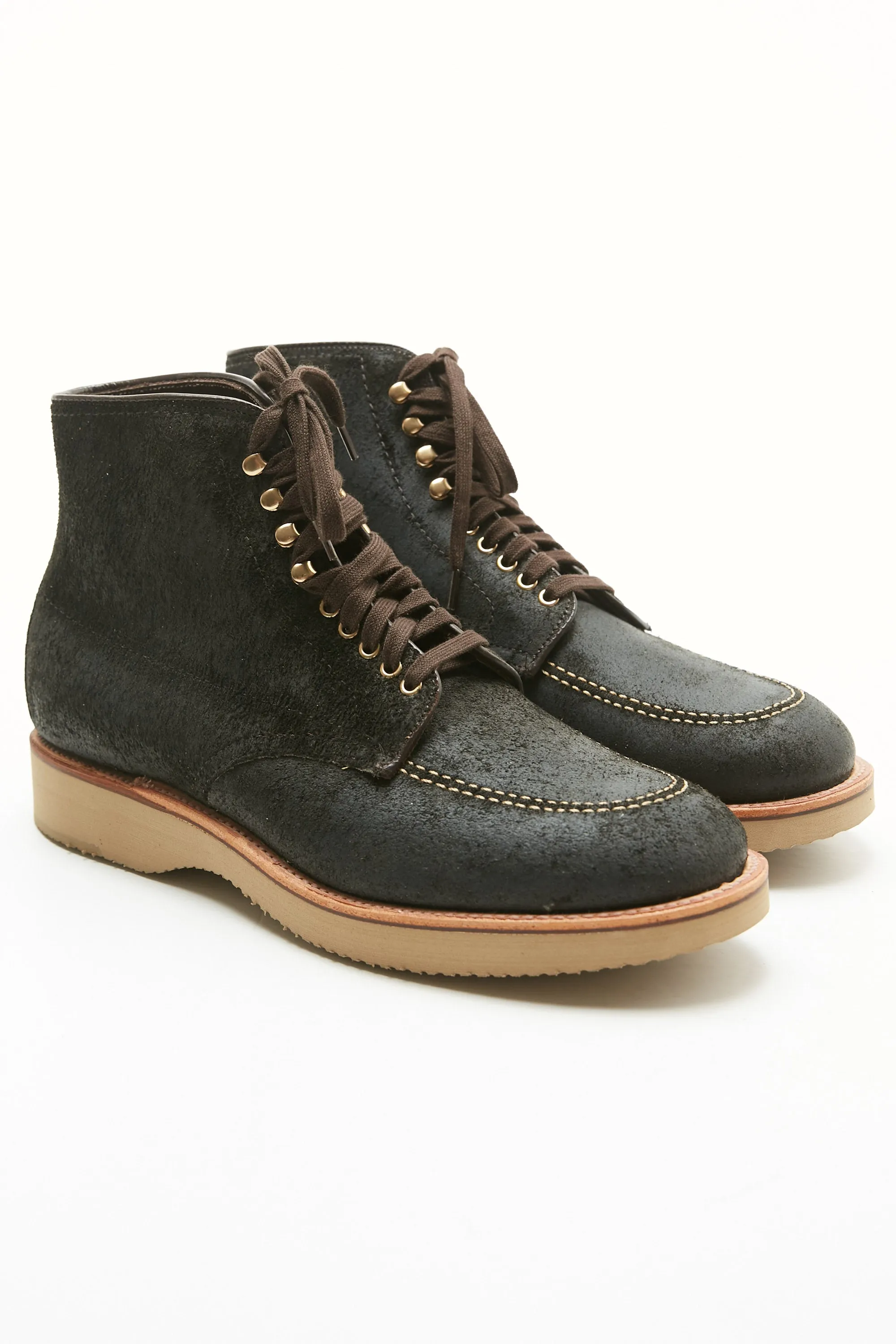 Alden x Totem EXCLUSIVE The Lombard Indy Boot - Reverse Earth Chamois