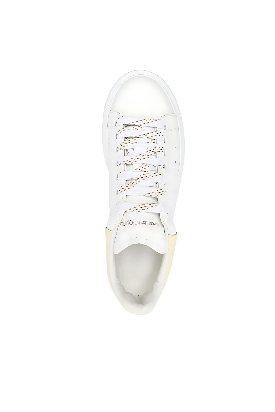 Alexander McQueen Oversized chunky low-top sneakers white - soft yellow