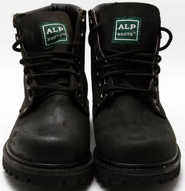 ALP Boots Genuine Leather Vintage 1990s boots 7206 Black...