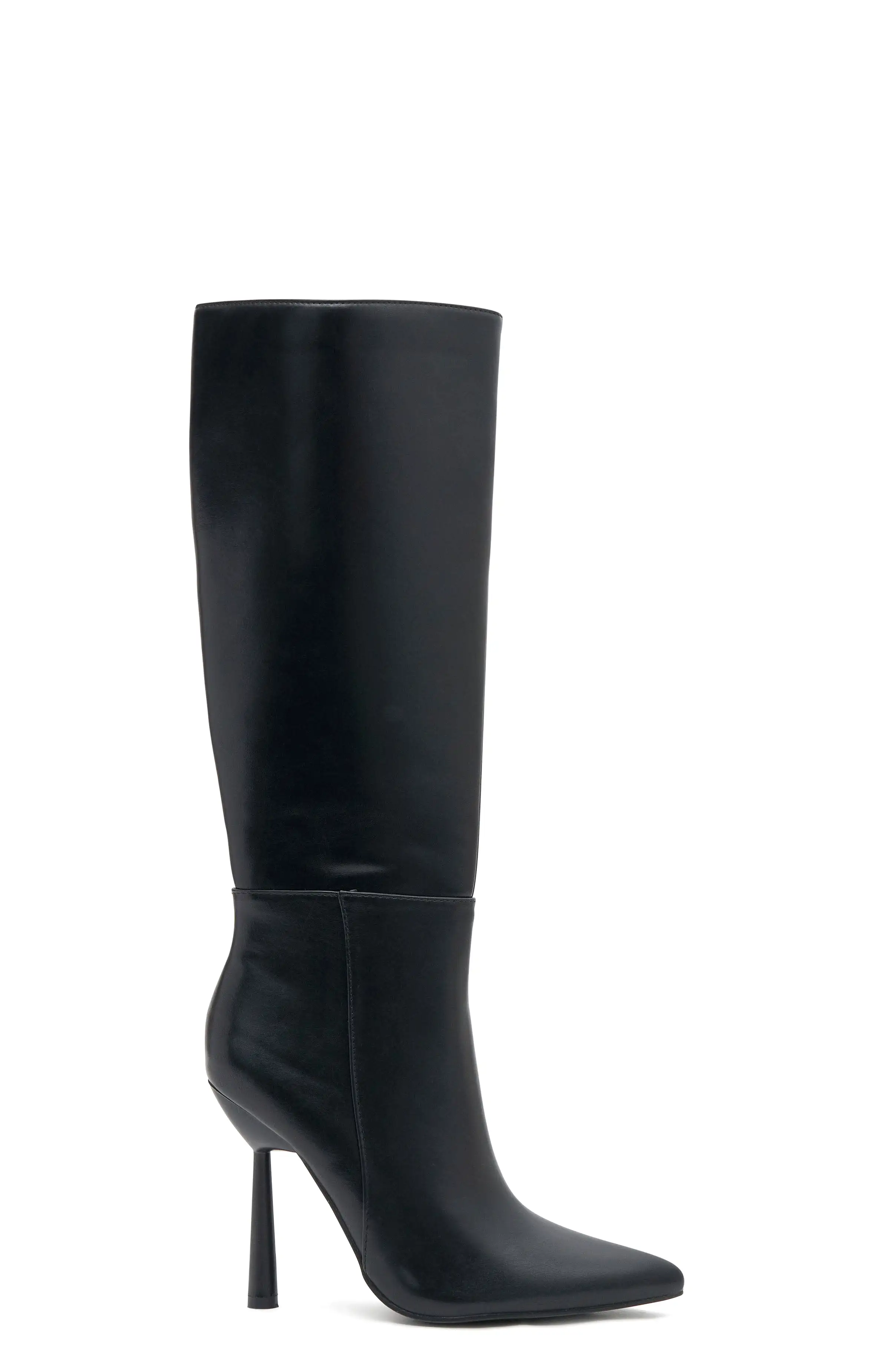 Amelia Knee High Boots Black Smooth