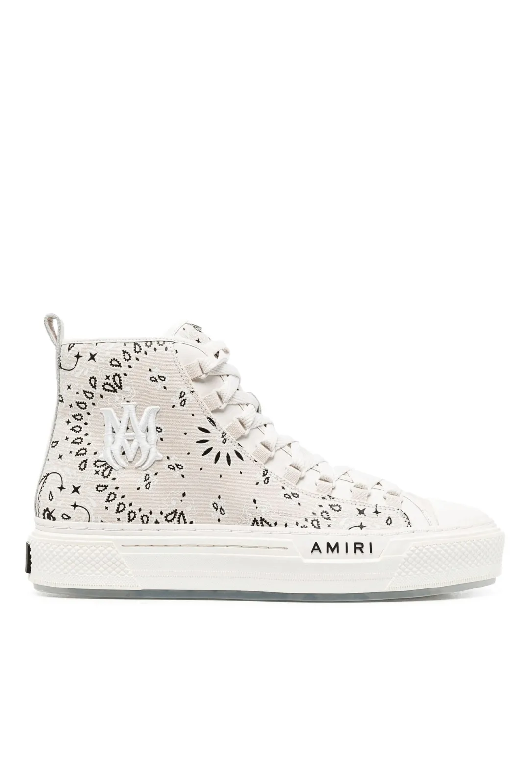 Amiri Bandana M A Court Alabaster high-top sneakers Beige