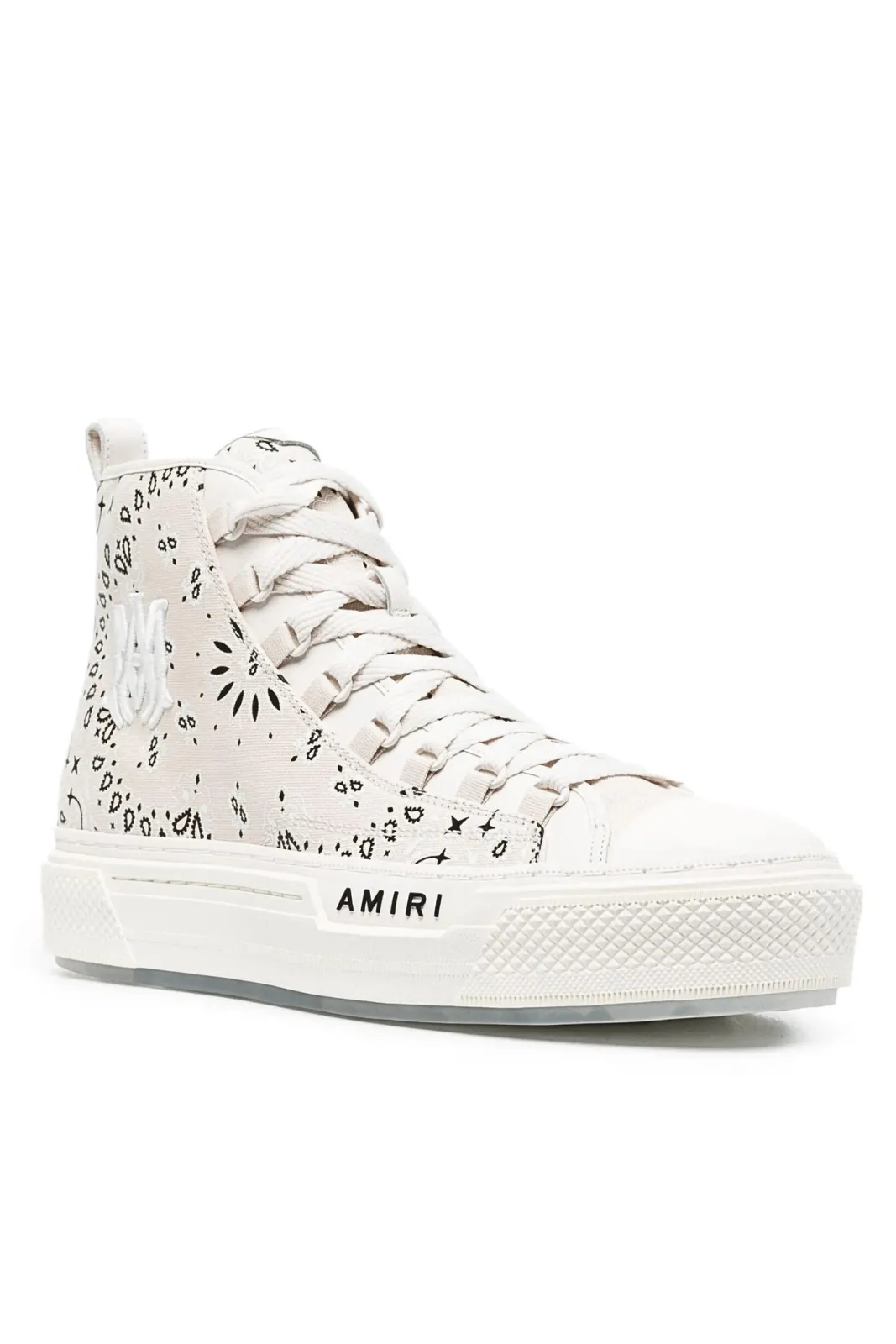 Amiri Bandana M A Court Alabaster high-top sneakers Beige