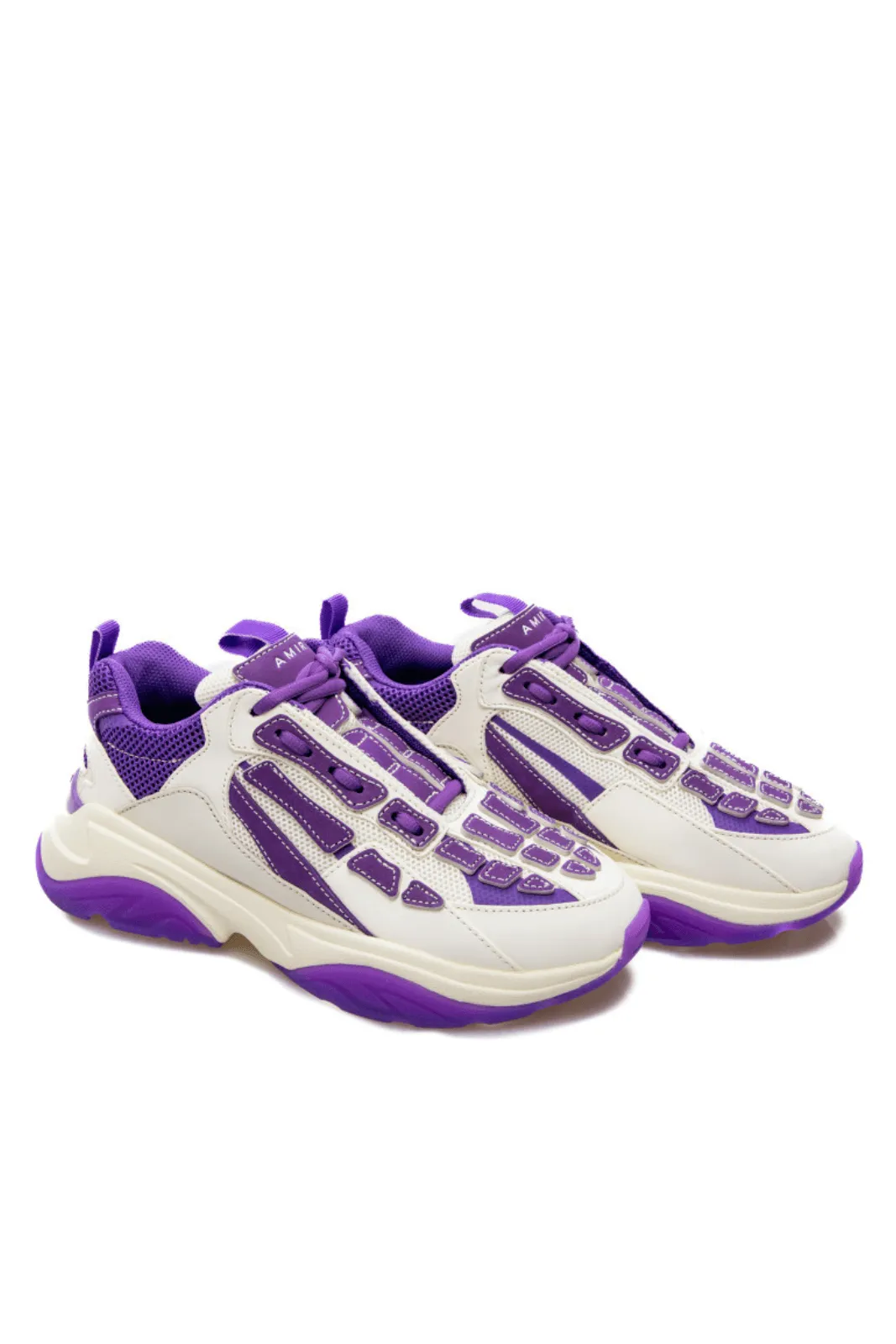 Amiri Bone Runner 'White Purple' Sneakers