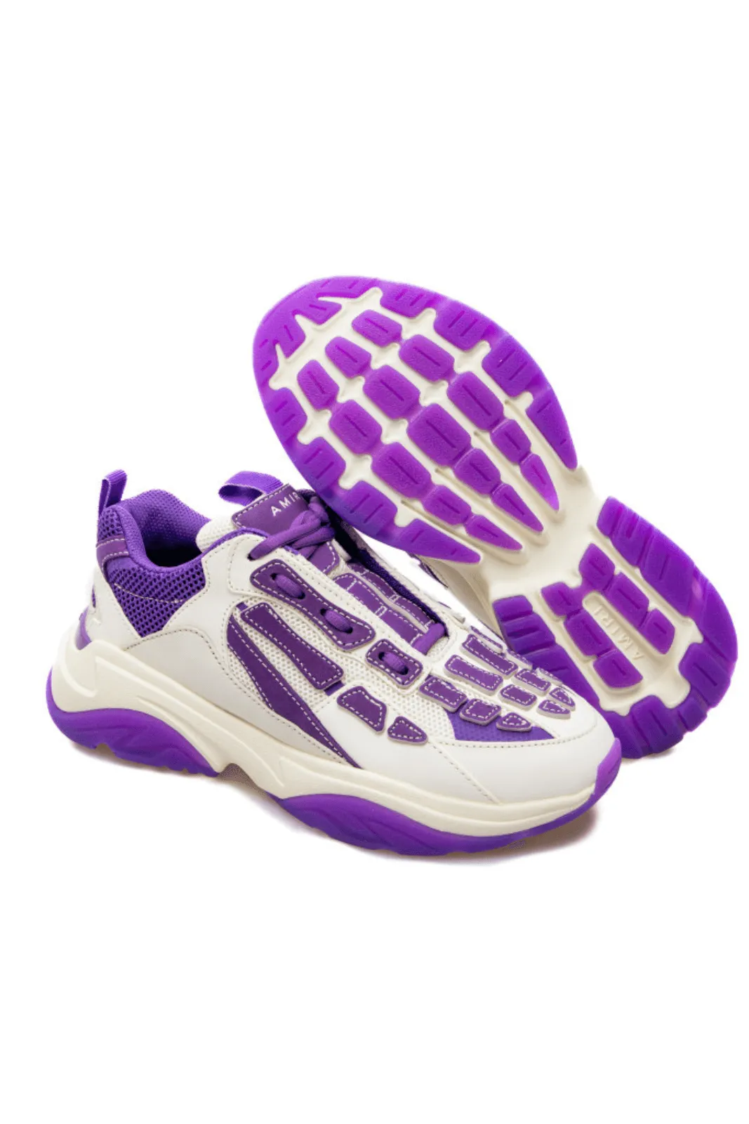 Amiri Bone Runner 'White Purple' Sneakers