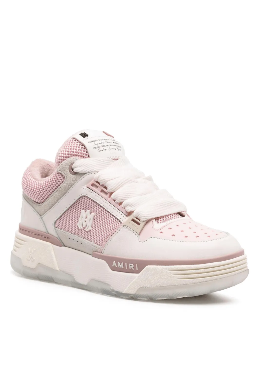 Amiri MA-1 panelled chunky sneakers Dusty Pink