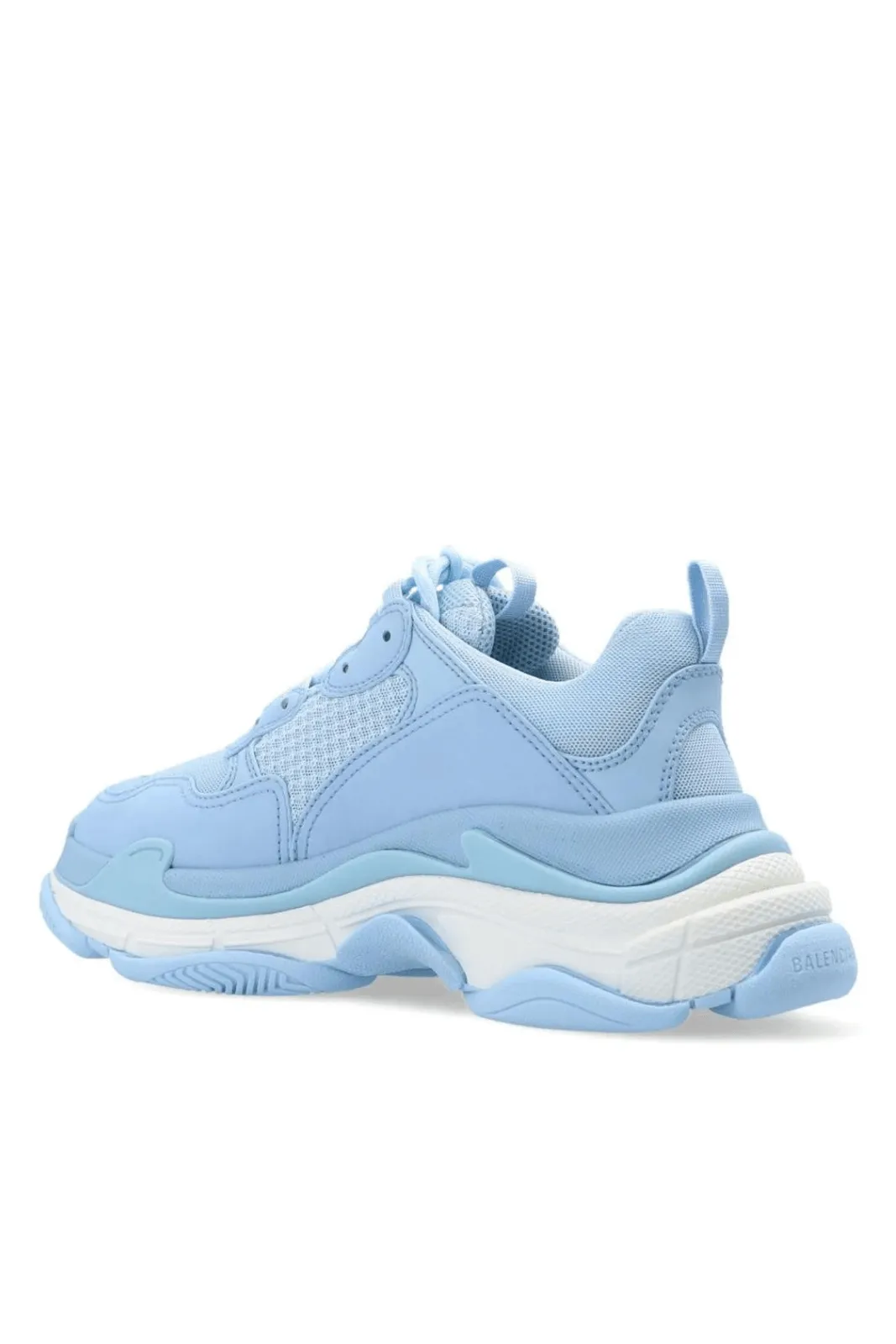 Balenciaga Triple S Mesh Panelled Sneakers Baby Blue