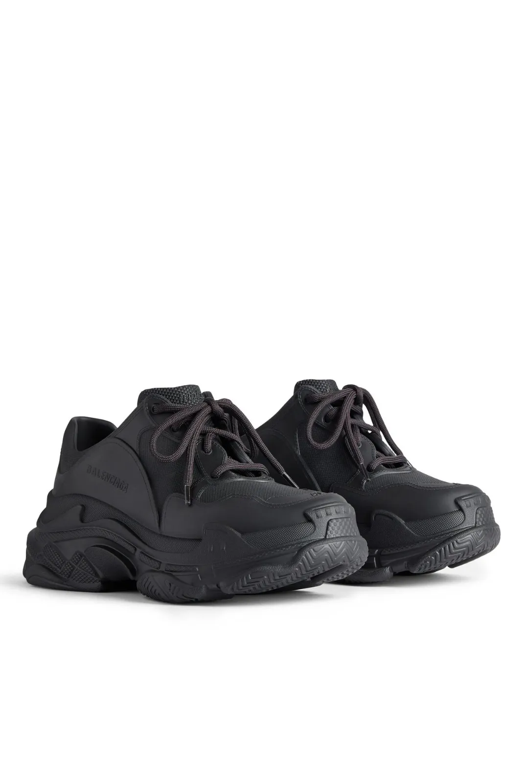 Balenciaga Triple S Mold Lace-Up Sneakers Black for man