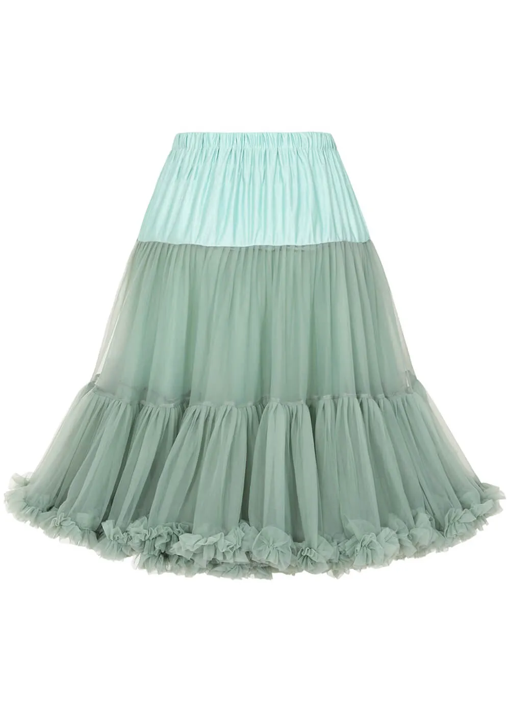 Banned 50's Petticoat Long Sage Green