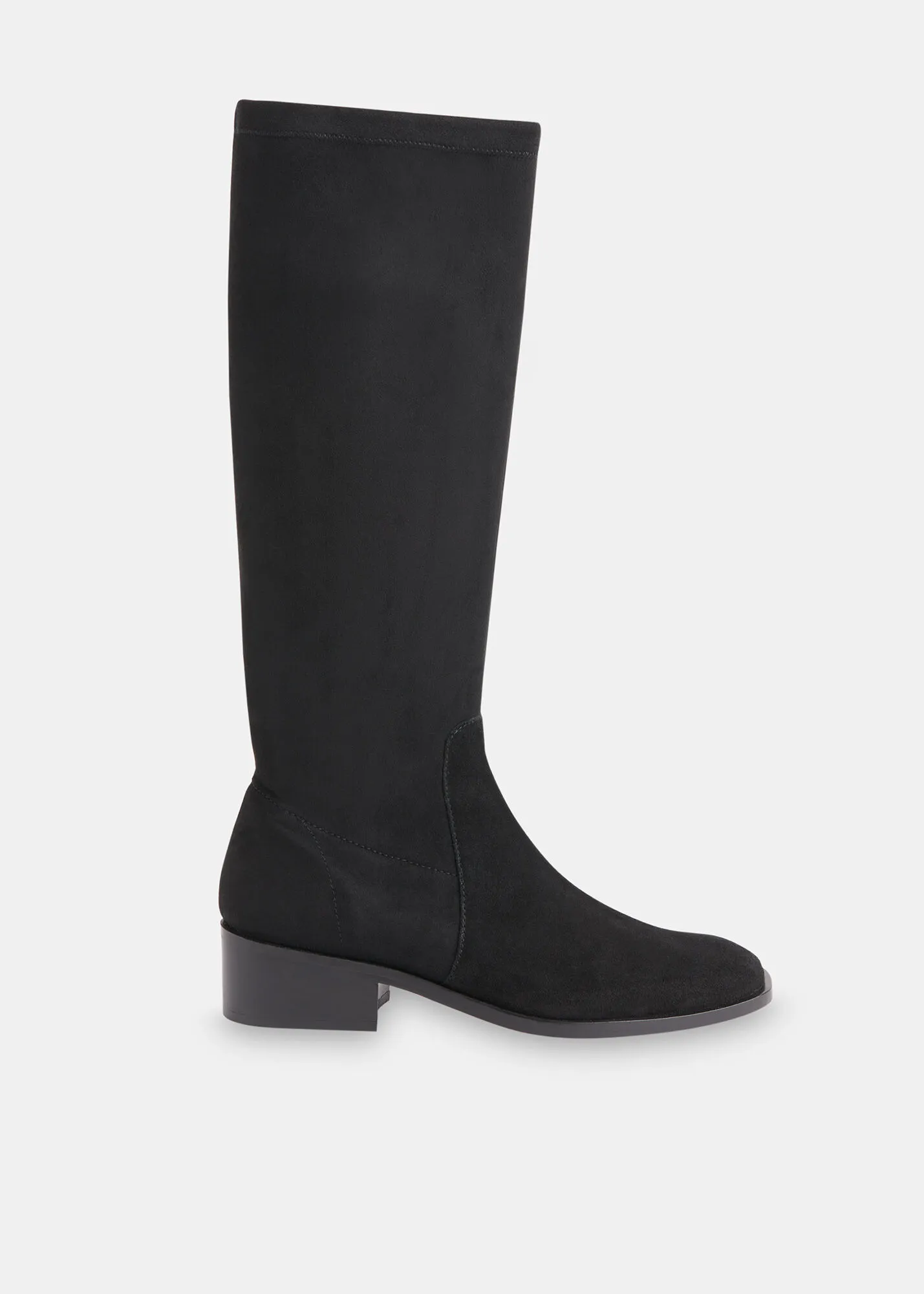 Black Lisi Stretch Knee High Boot