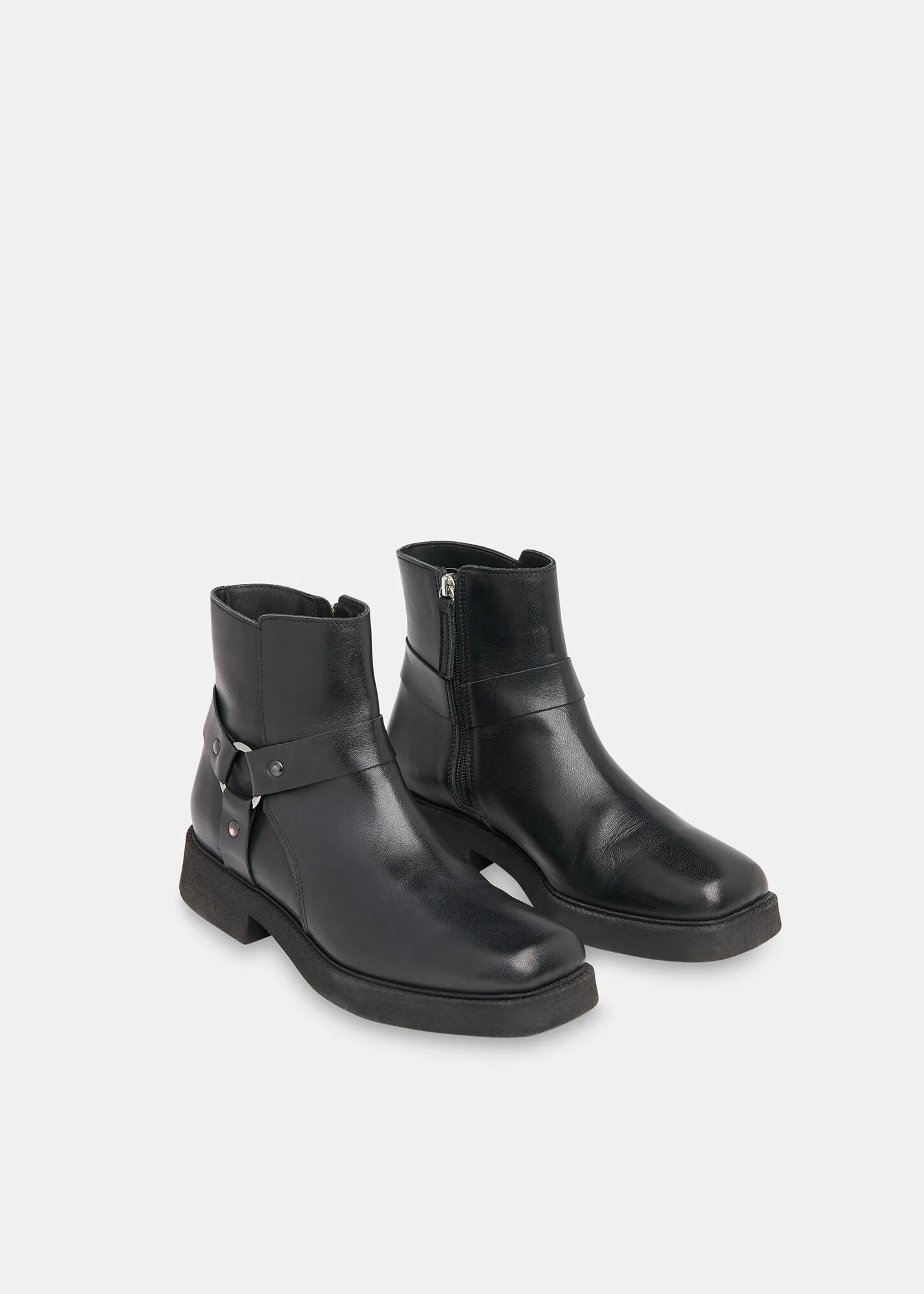 Black Matteo Biker Boot