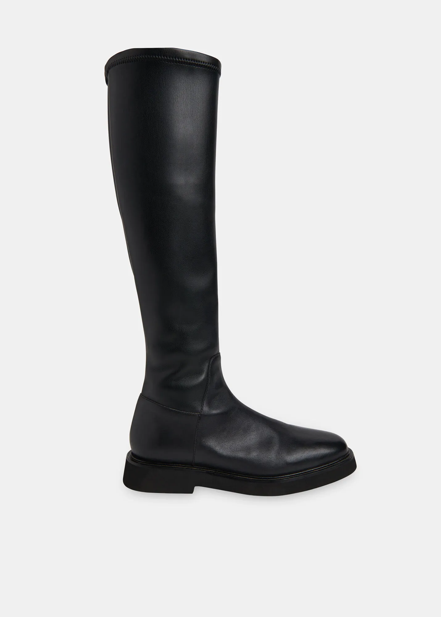 Black Quin Stretch Knee High Boot