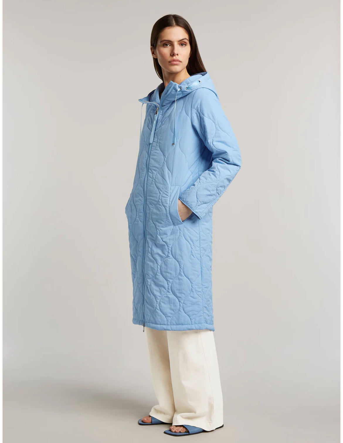 Blue parka Coat