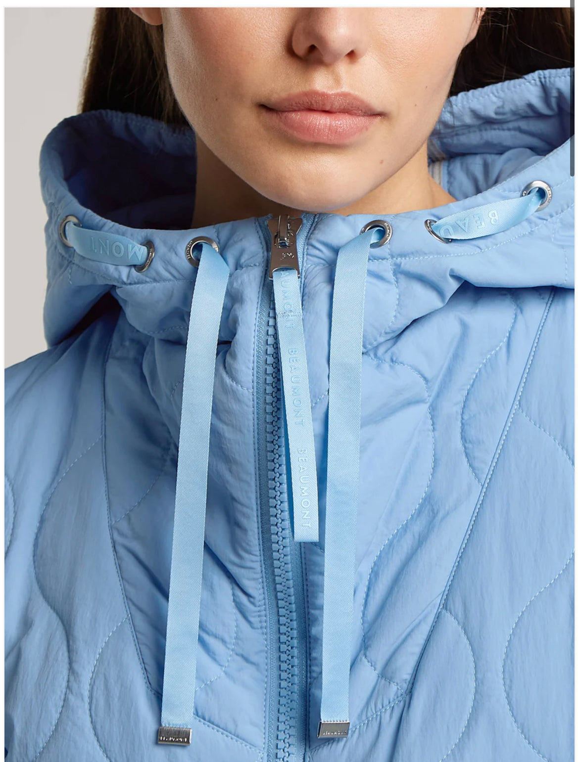 Blue parka Coat