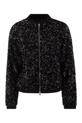 BOMBER JACKET WITH SEQUINS