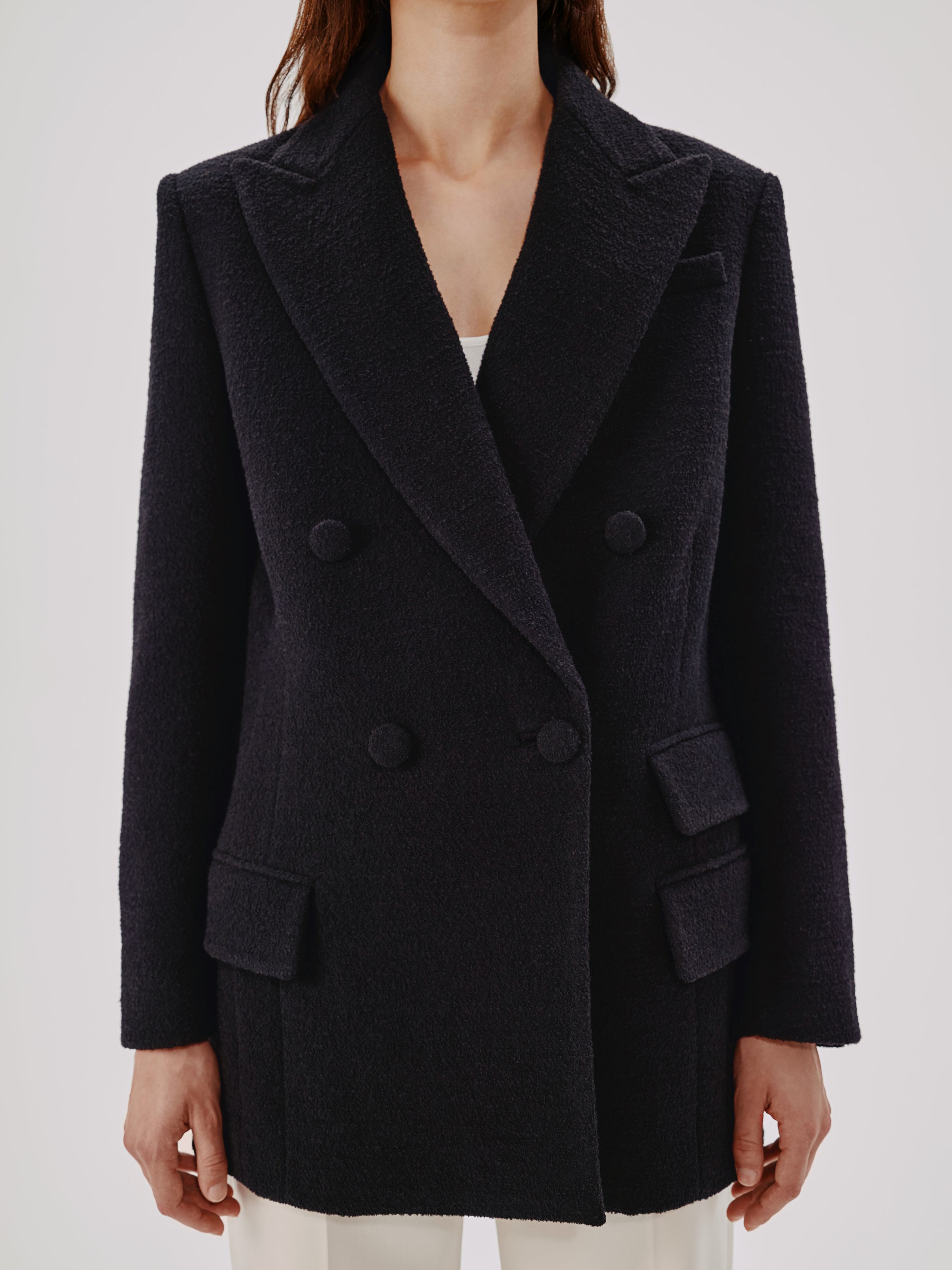 Boucle Blazer Coat