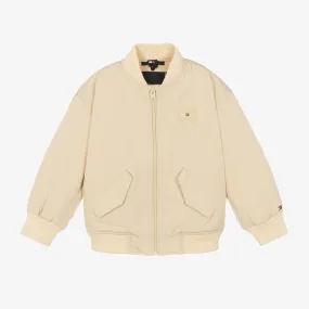 Boys Ivory Bomber Jacket