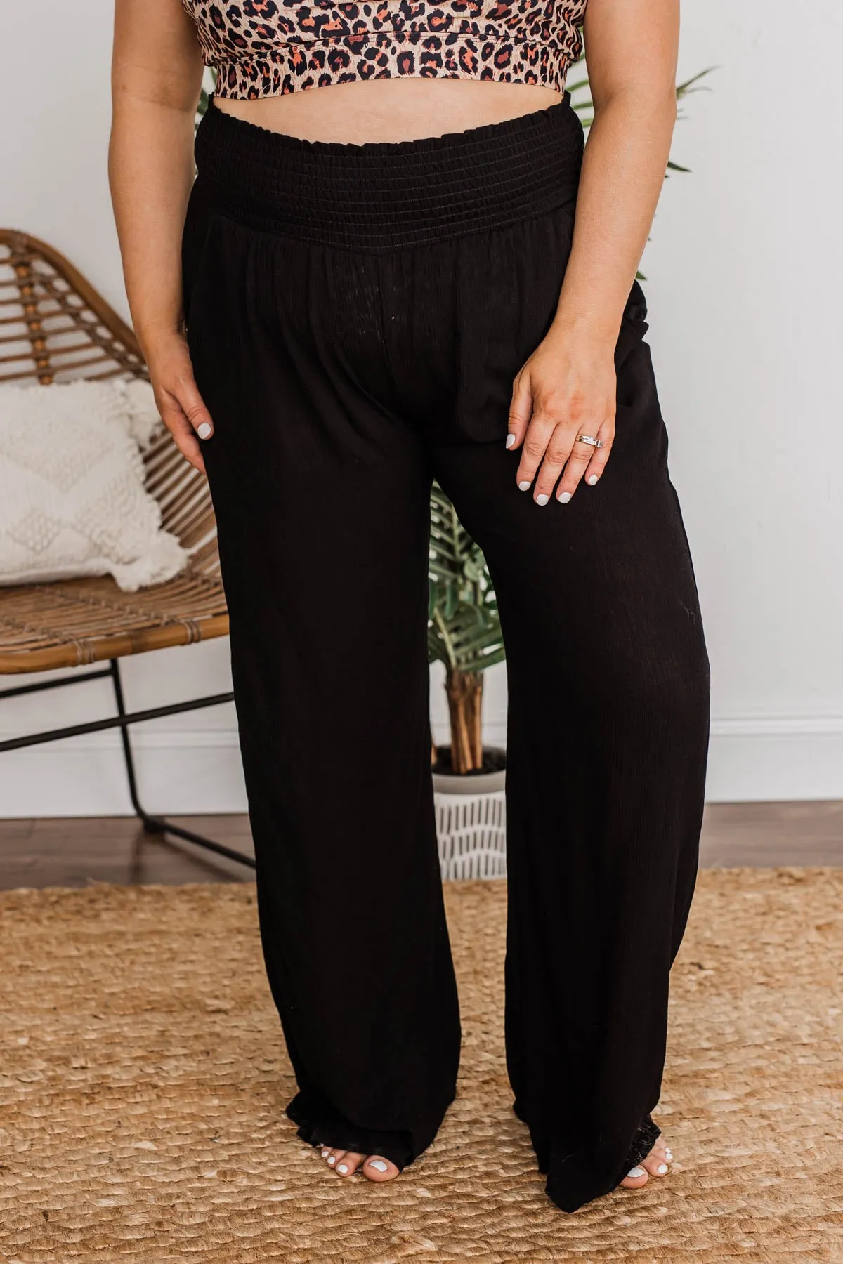 Brand New Me Wide Leg Pants- Black