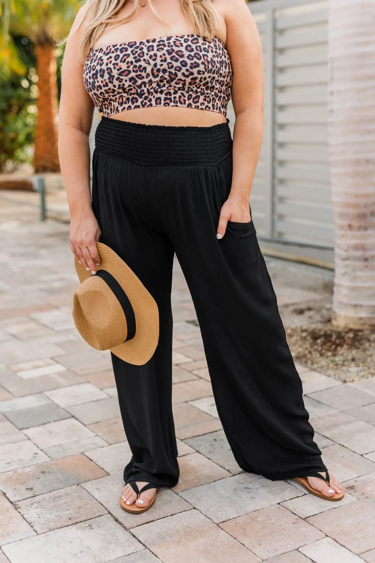 Brand New Me Wide Leg Pants- Black