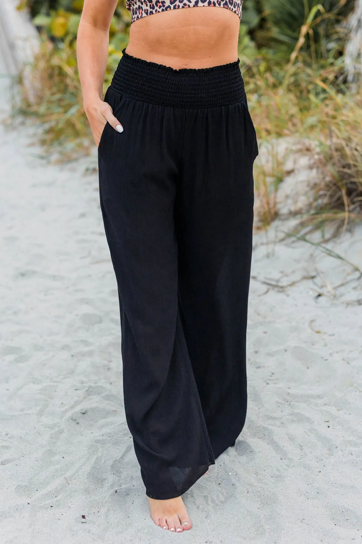 Brand New Me Wide Leg Pants- Black