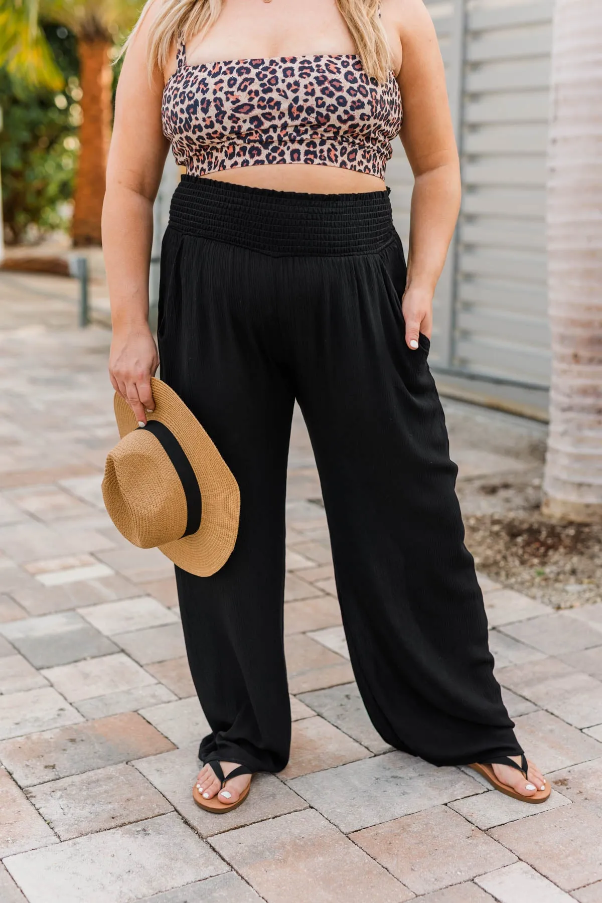 Brand New Me Wide Leg Pants- Black