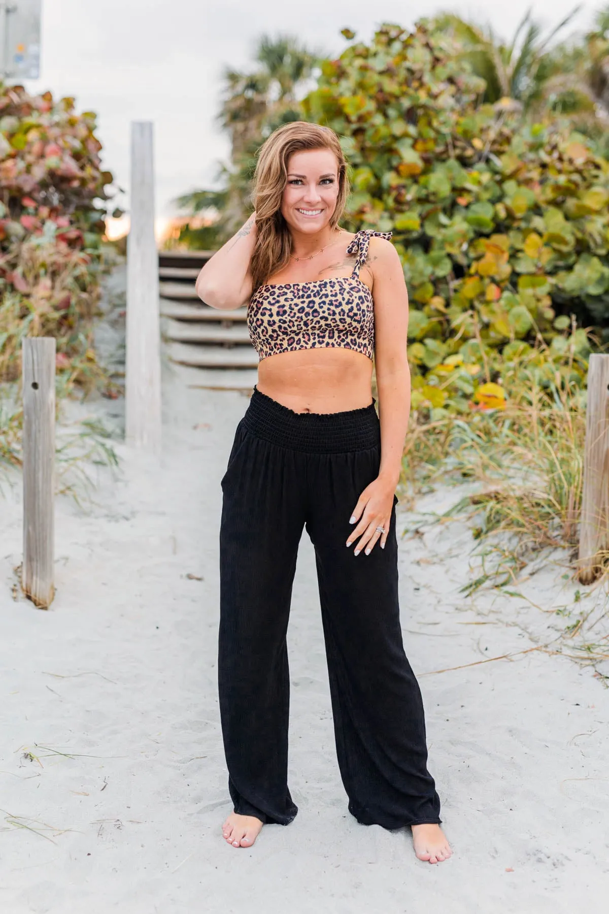 Brand New Me Wide Leg Pants- Black