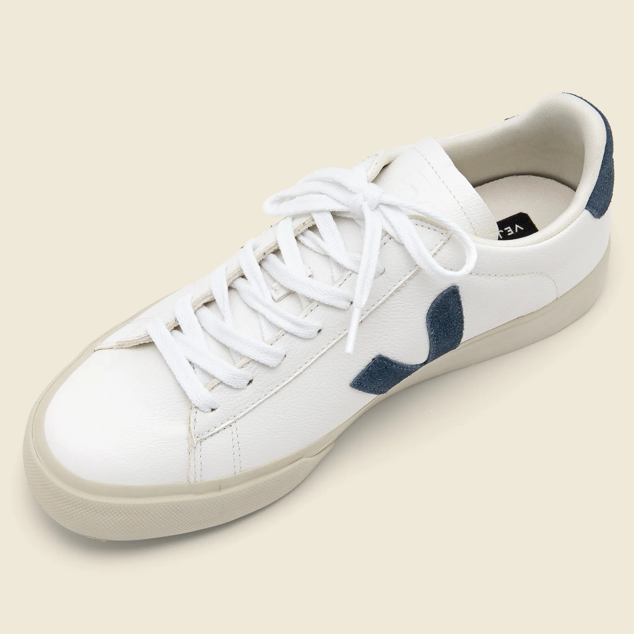 Campo Leather Sneaker - Extra White/California Blue