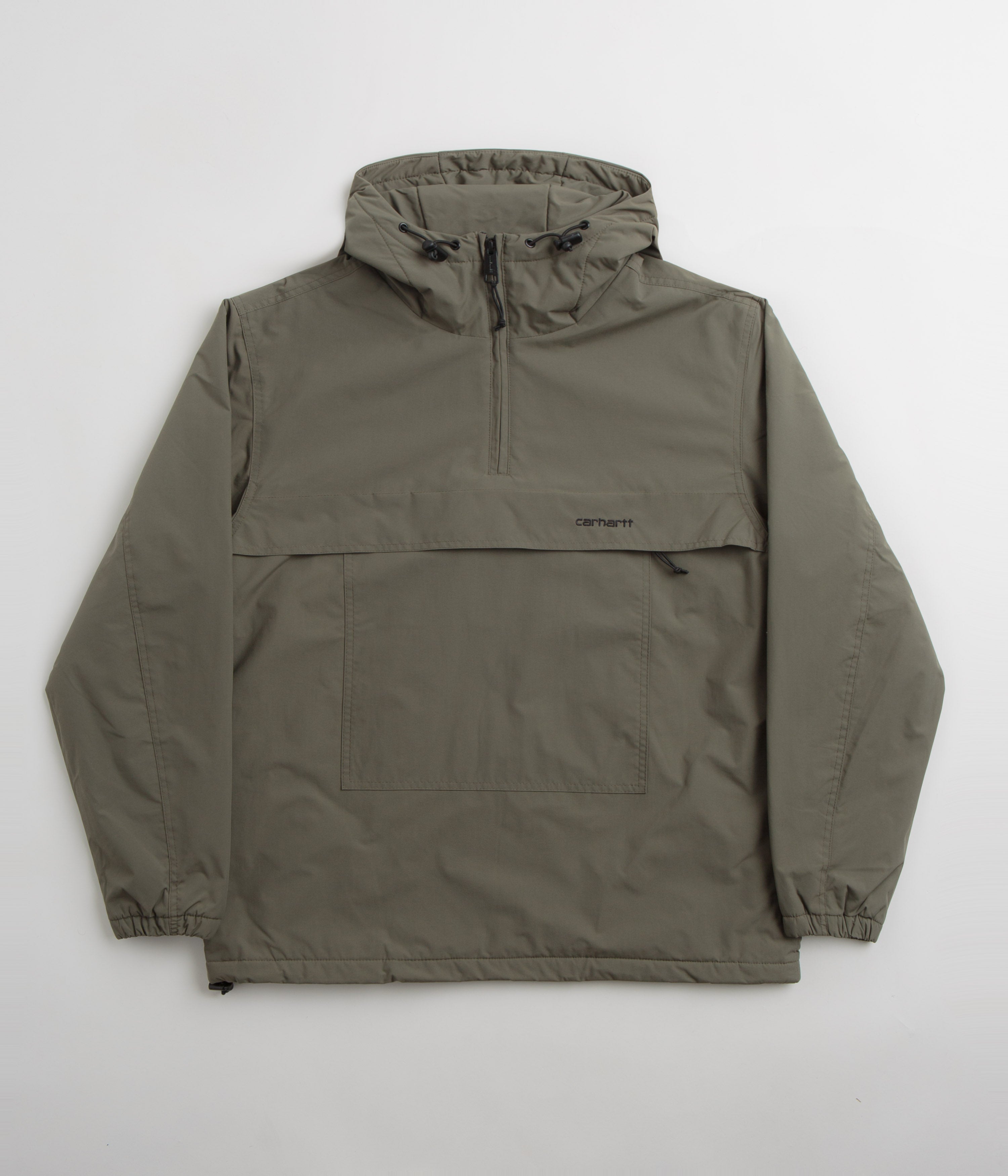 Carhartt Windbreaker Pullover Jacket - Seaweed / Black