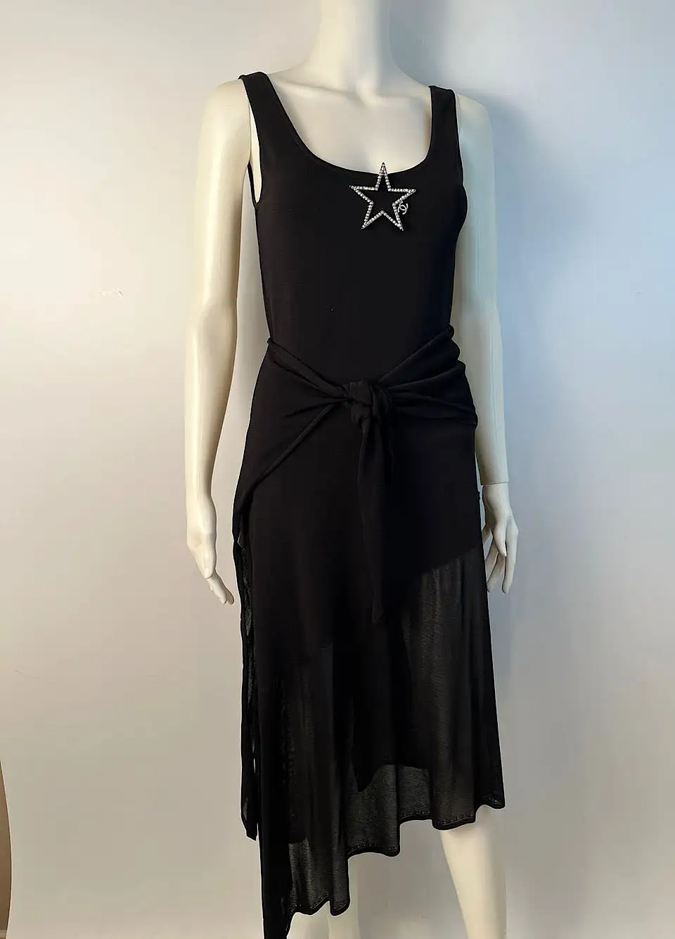 Chanel 02C 2002 Cruise Resort 2 pc Black Dress FR 38 US 4/6