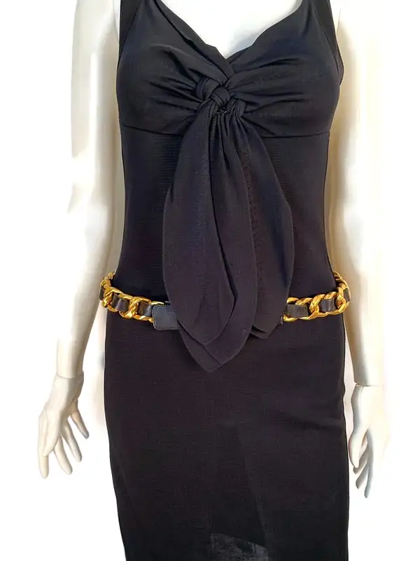 Chanel NWT 10P, 2010 Spring Black Cocktail Dress FR 38 US 4