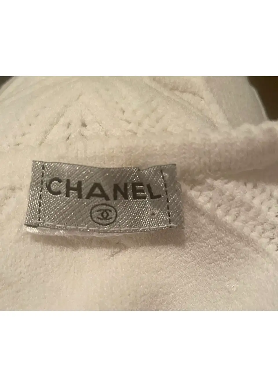 Chanel White 05S, 2005 Summer Resort Woven Crochet Sumner Dress US 2/4