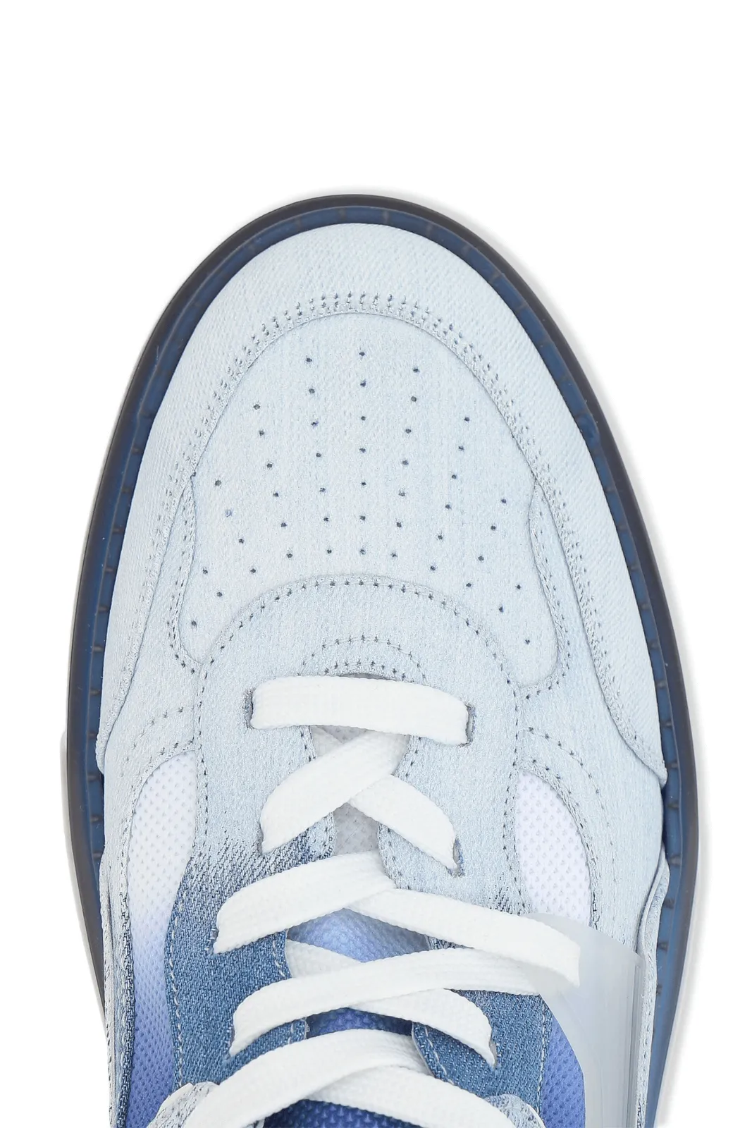 Christian Louboutin Astroloubi Blue White Denim Sneakers