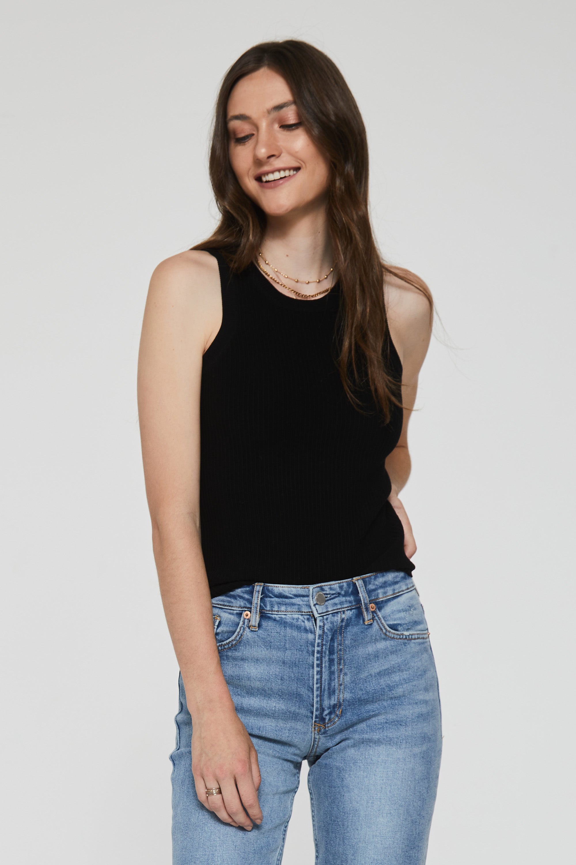 Cora Sleeveless Sweater Tank