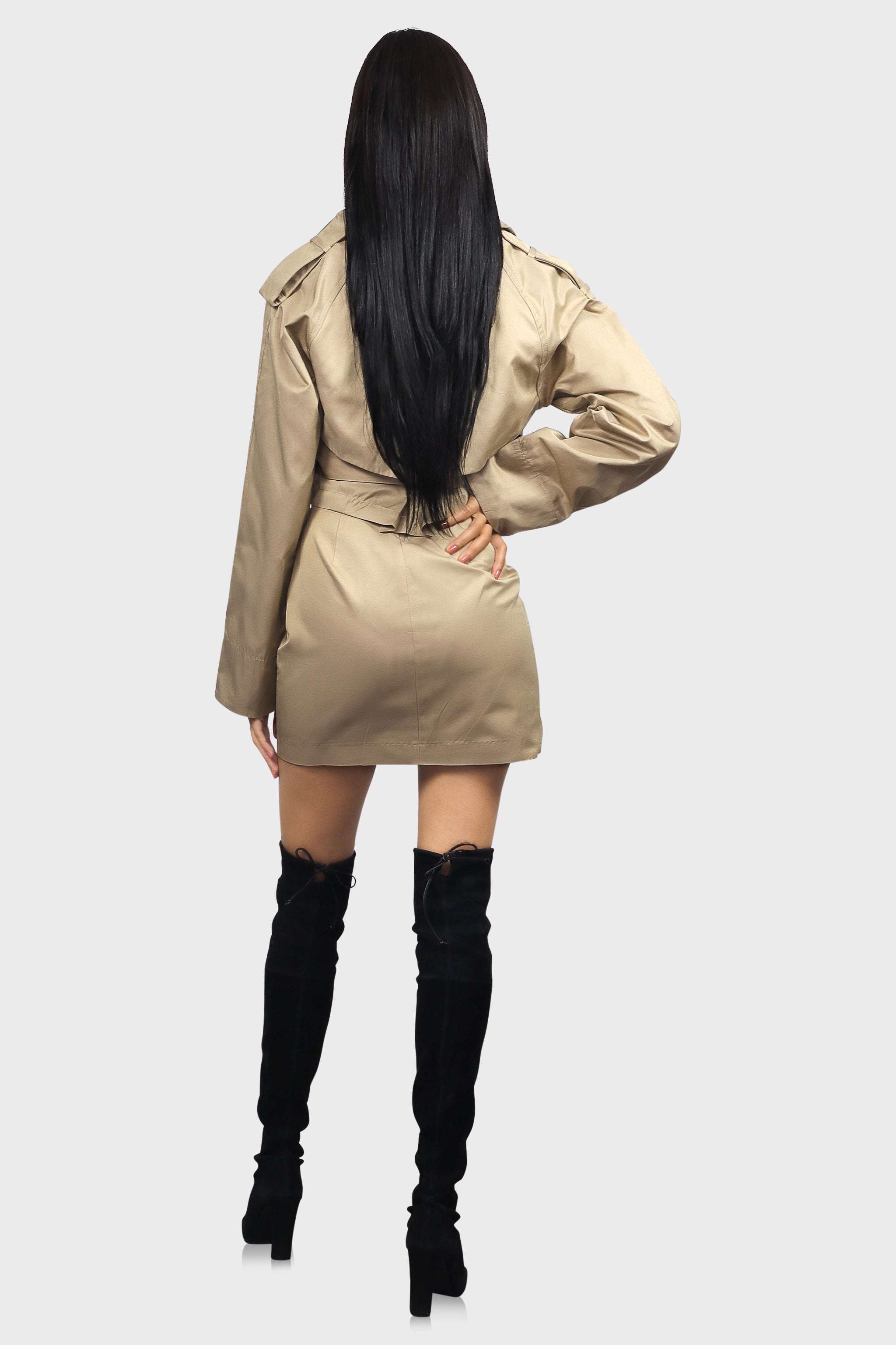 Cropped Trench Coat