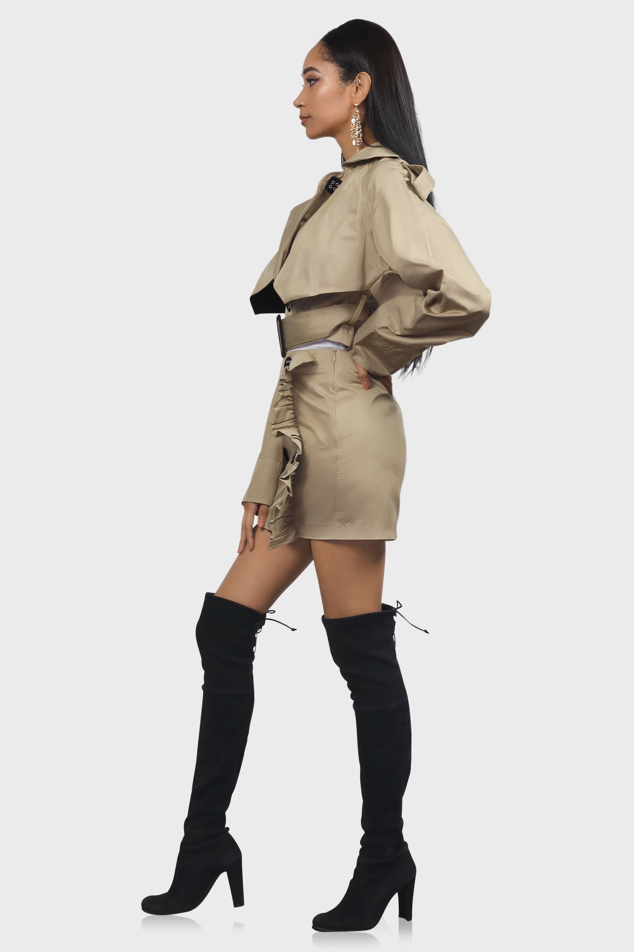 Cropped Trench Coat