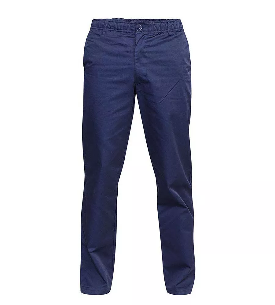 D555 Mens Navy Rugby Trousers Pants Full Elasticated Waist (BASILIO NAVY)