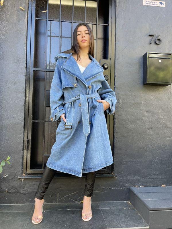 Denim Trench Coat