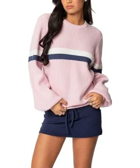 Edikted Nautical Striped Oversized Sweater