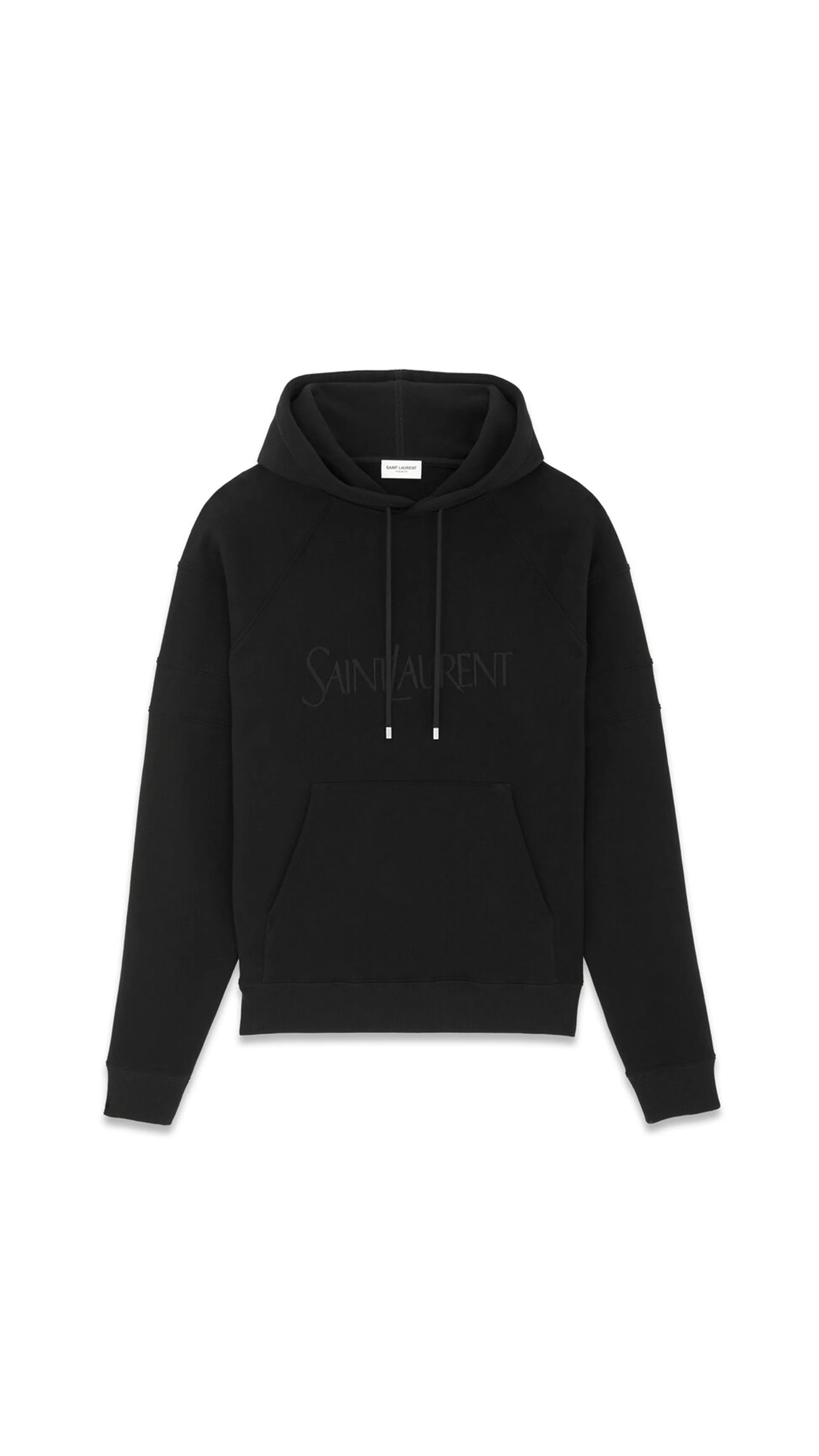 Embroidered logo Hoodie - Black