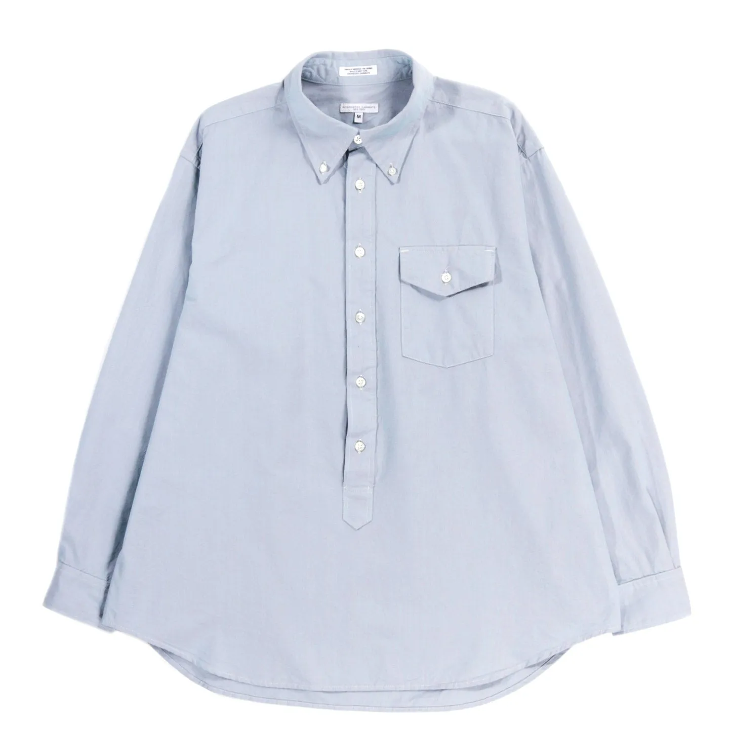 ENGINEERED GARMENTS IVY BD SHIRT BLUE COTTON IRIDESCENT