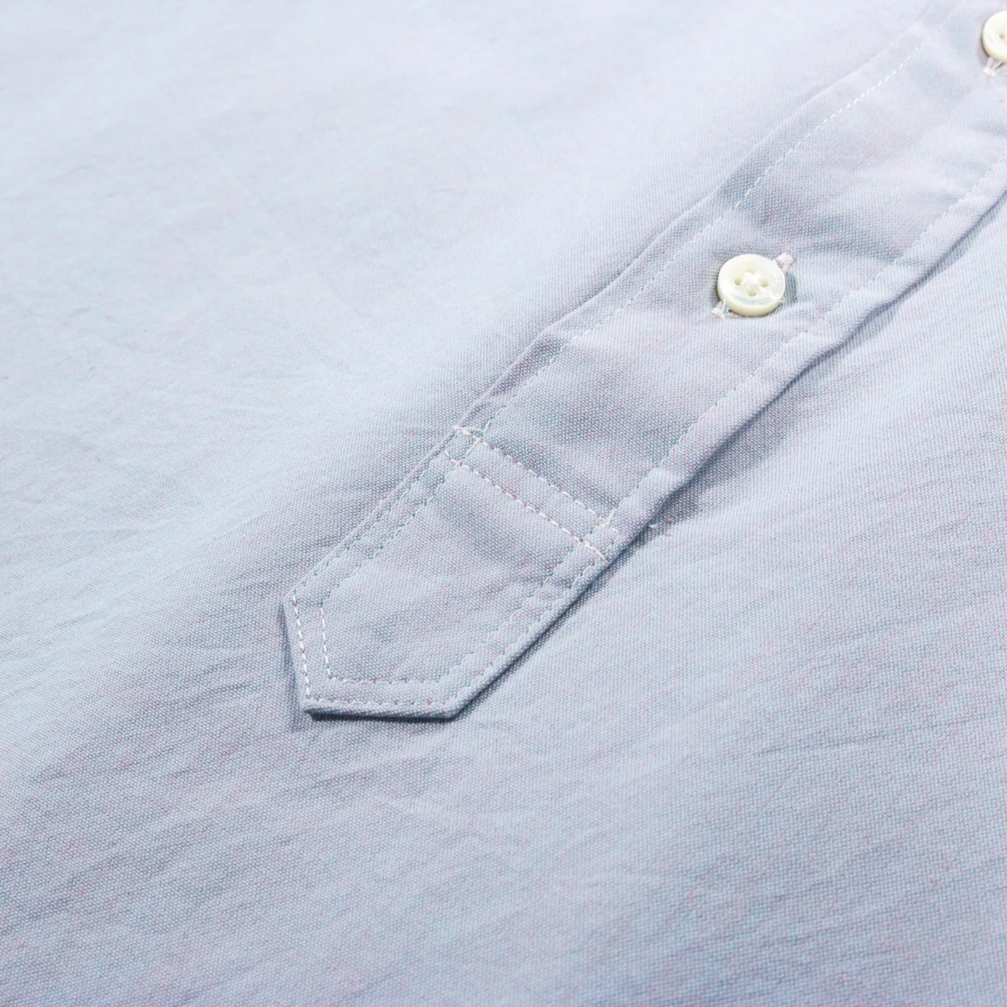 ENGINEERED GARMENTS IVY BD SHIRT BLUE COTTON IRIDESCENT