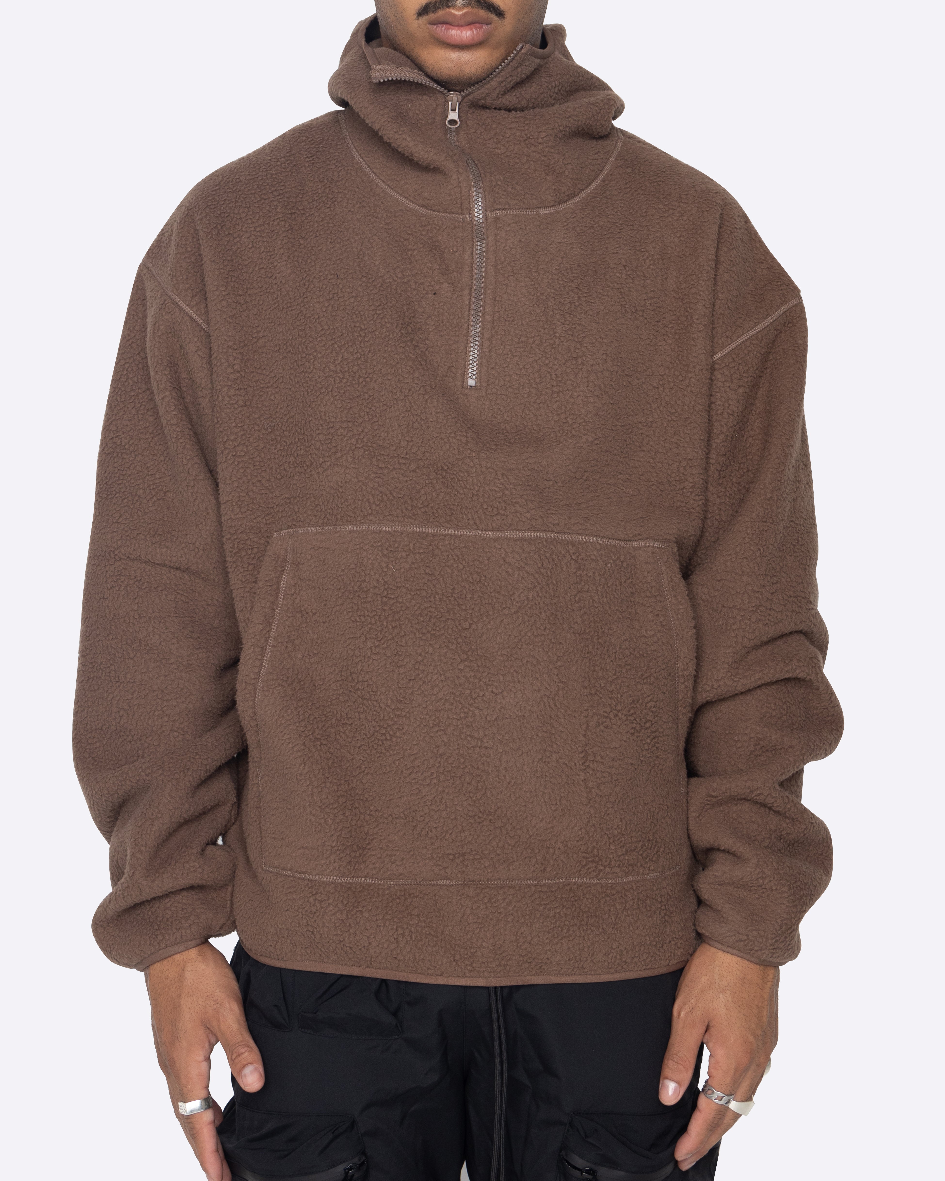 EPTM POLAR HOODIE-BROWN