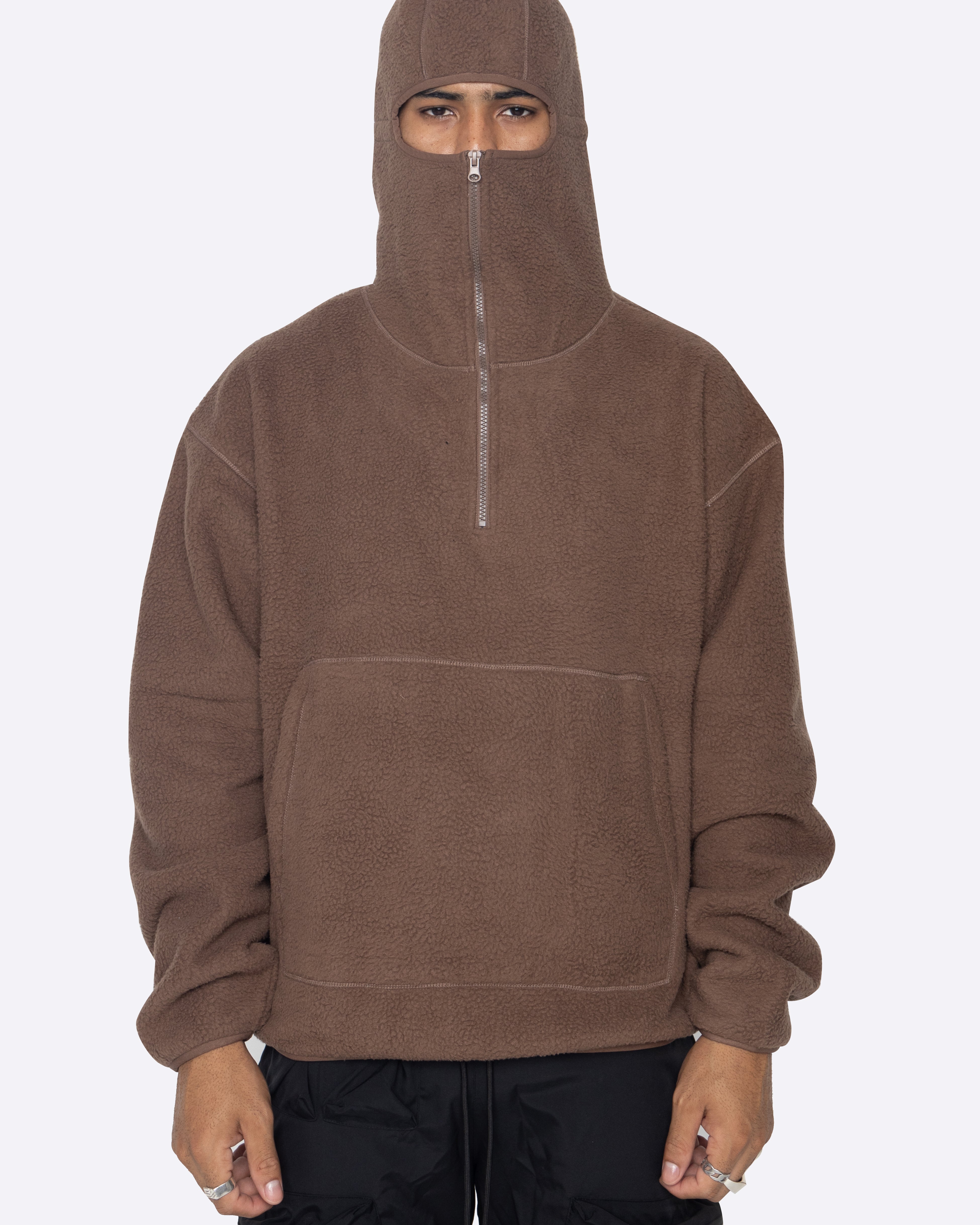 EPTM POLAR HOODIE-BROWN