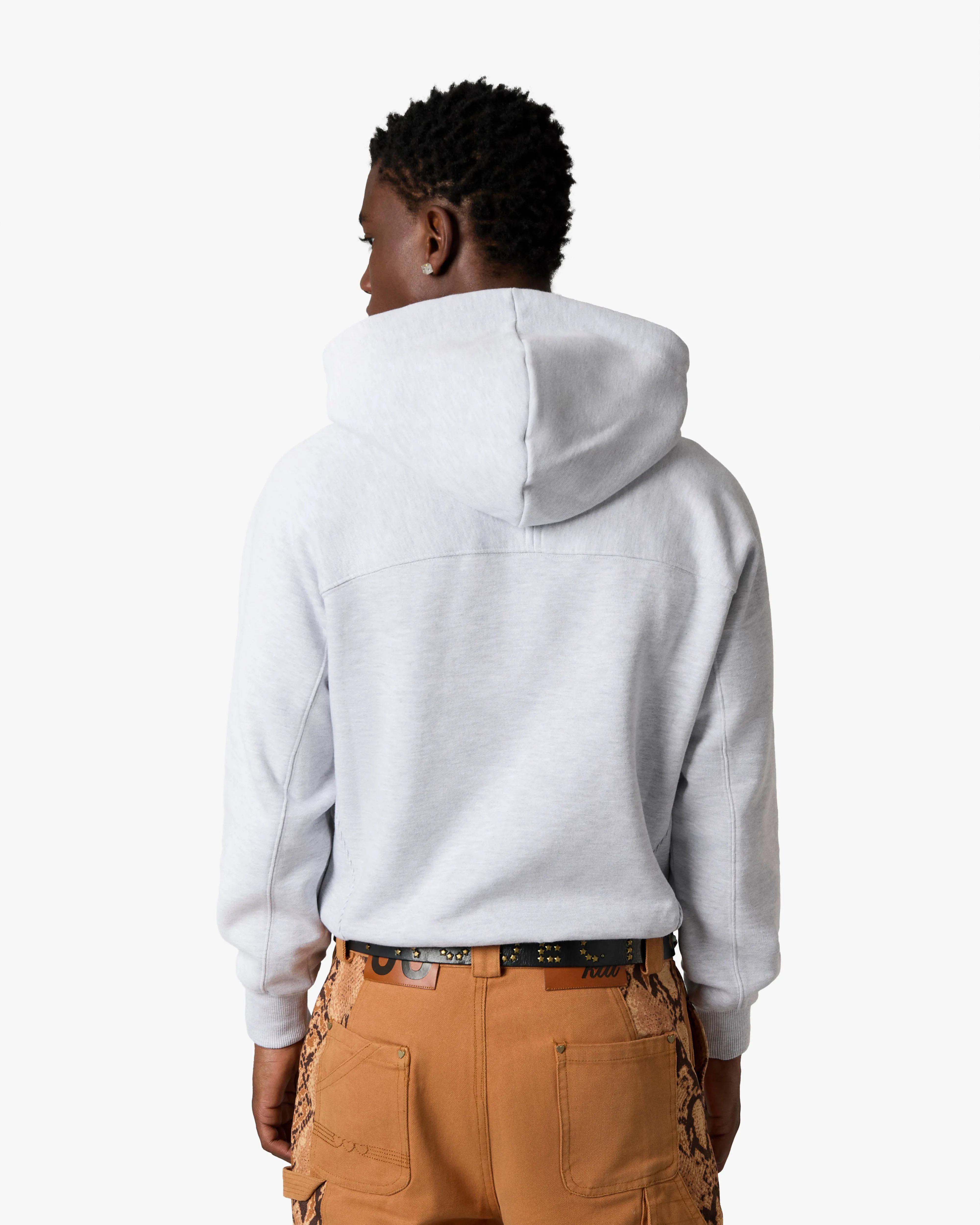 ESSENTIALS HOODIE GREY MELANGE