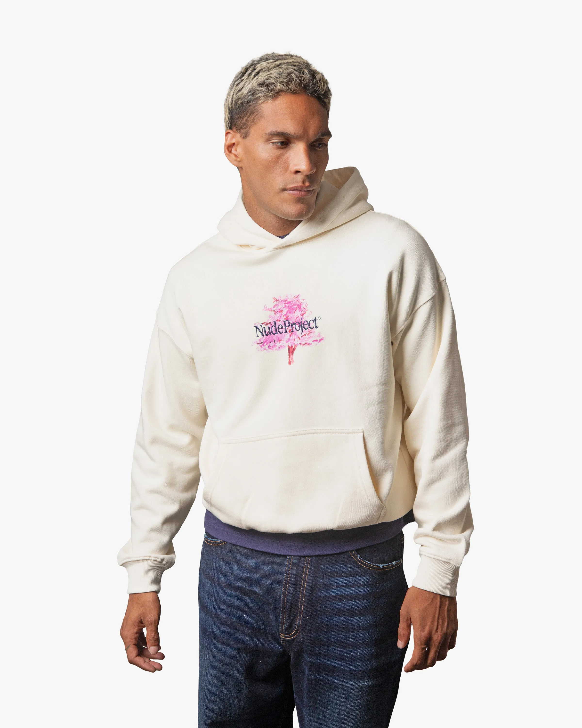 FLEUR DE CERISIER HOODIE MARSHMALLOW