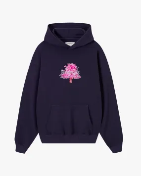 FLEUR DE CERISIER HOODIE NAVY